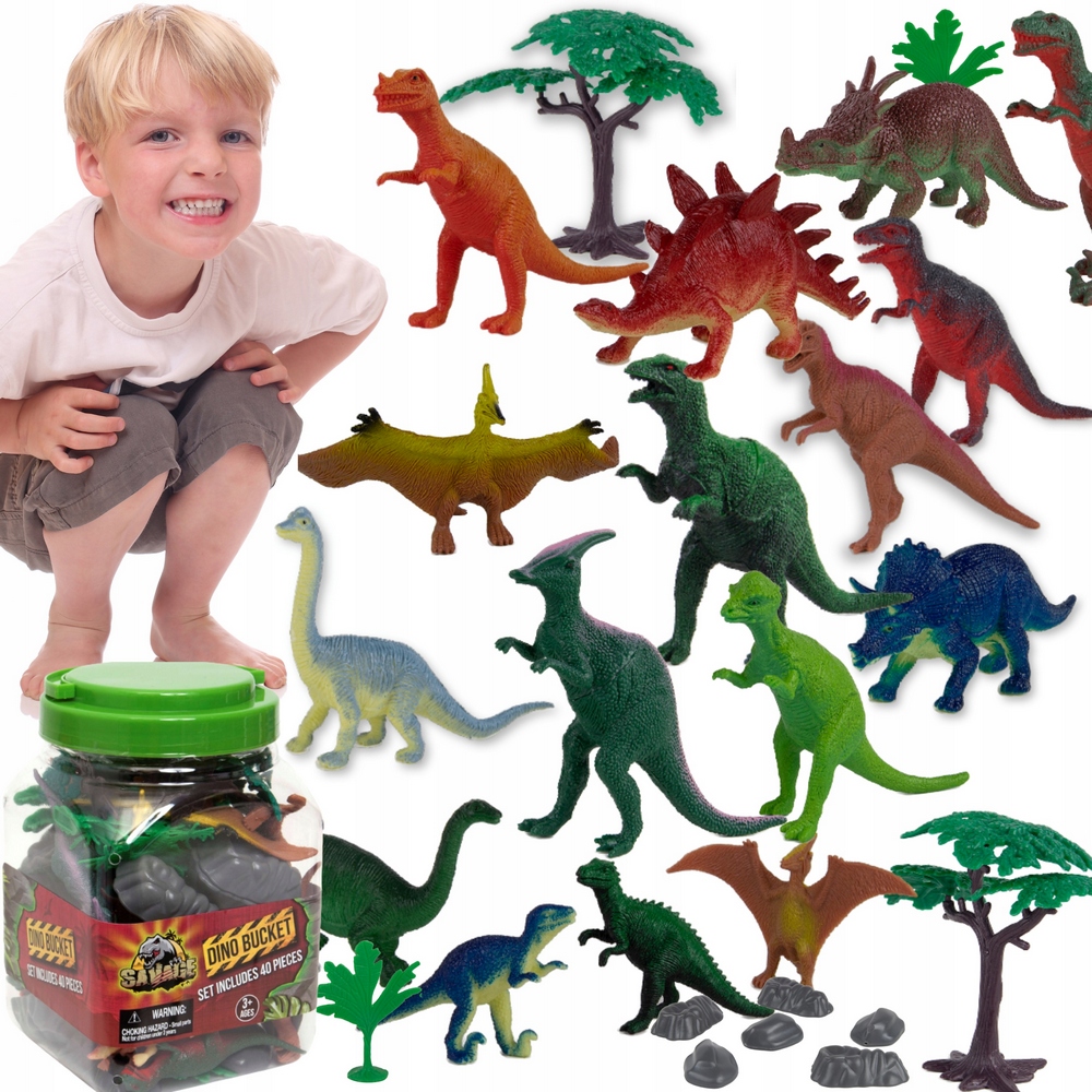 VEĽKÉ DINOSAURY FÓRKY TYRANOSAURUS SPINOSAURUS SADA 10 DOPLNKOV